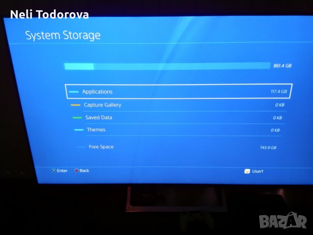 PS4 slim 1TB  с над 100 хитови игри , снимка 3 - PlayStation конзоли - 31065191