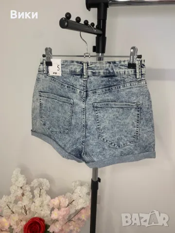Къси дънки в размер S нови с етикет, снимка 6 - Дънки - 49600759