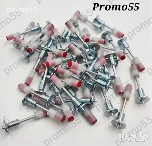 Професионални Кръгли Стоманени Пирони с Резба и Гайка за Пистолет, снимка 9 - Други инструменти - 50626846