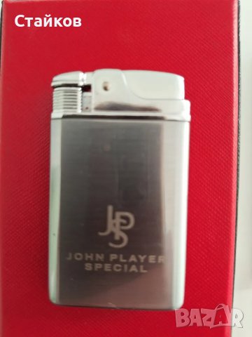 Газова ветроупорна запалка John Player Special,неръждаема стомана, снимка 4 - Запалки - 48731276