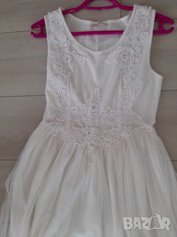 Дамска бяля рокля , снимка 3 - Рокли - 37467542