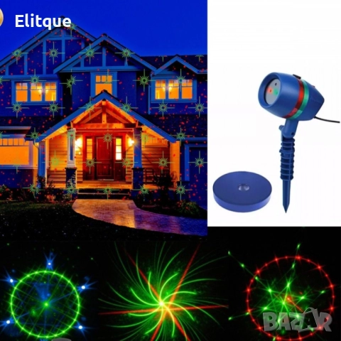 Лазерен прожектор Проектор за Коледна украса , снимка 3 - Други стоки за дома - 52889129