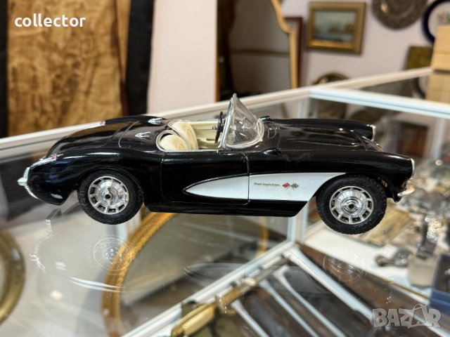 Метална количка Burago - Chevrolet Corvette. №7646, снимка 2 - Антикварни и старинни предмети - 52562352