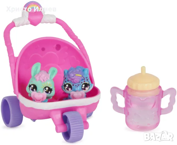 Игрален комплект Hatchimals Alive Детска количка с фигурки, снимка 3 - Фигурки - 48859617