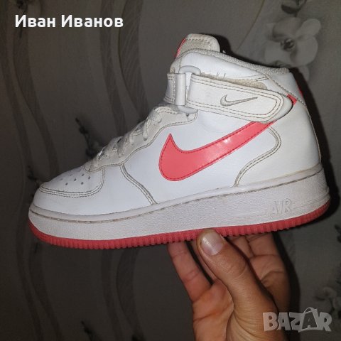 оригинални маратонки  NIKE AIR FORCE 1 MID GLOW  номер 38,5, снимка 11 - Маратонки - 42855235