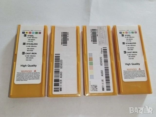 Комплект 10 броя стругарски пластини резба MMT 11IR AG60,11ЕR AG60 , снимка 3 - Стругове - 53910413