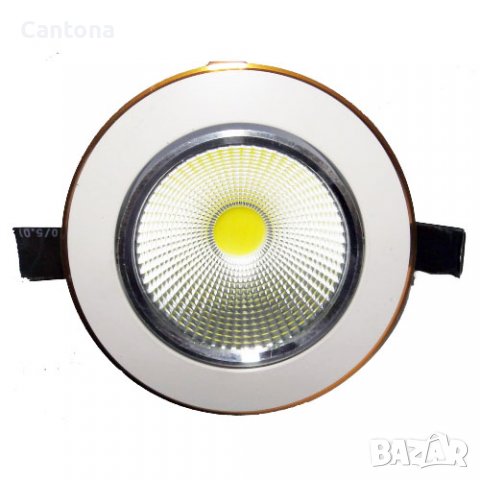 LED COB луничка за вграждане - 9 W, с драйвър, снимка 1 - Лампи за таван - 39220465