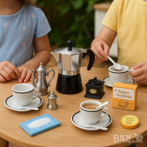 Детски сервиз за кафе с кафеварка Coffee world, снимка 4 - Други - 52054304