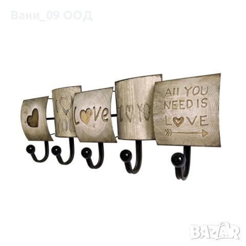 Закачалка за якета и палта с 5 куки, снимка 2 - Закачалки - 42345476