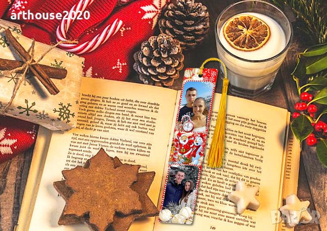 Разделител за книга с Ваши снимки,надпис,по Ваша идея,за Коледа, снимка 2 - Арт сувенири - 42918726