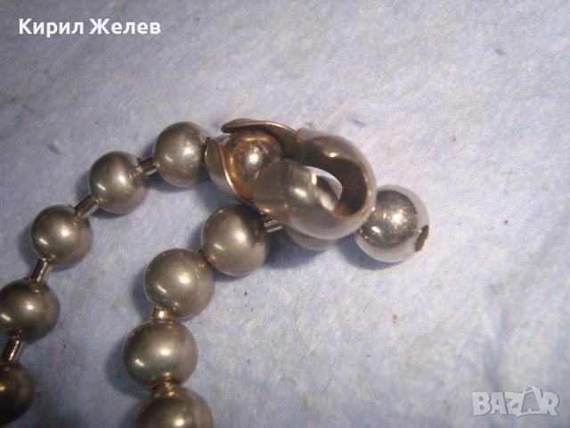 ИНТЕРЕСНА СТАРА СРЕБРИСТА МОДНА ТОПЧЕСТА АРТ ГРИВНА 28017, снимка 7 - Гривни - 37076142