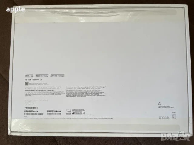 15,3" M4 Apple MacBook Air A3241(2025)-10 Cores CPU/10-Core GPU, снимка 12 - Лаптопи за работа - 56078948