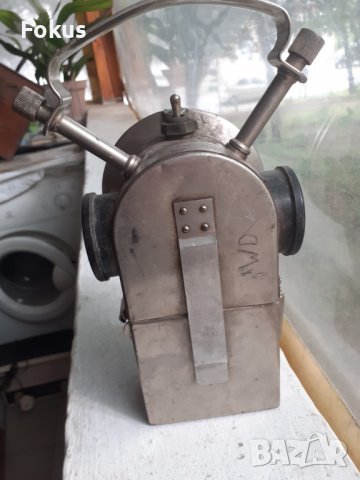Стар немски акумолаторен фенер, снимка 4 - Антикварни и старинни предмети - 36633974