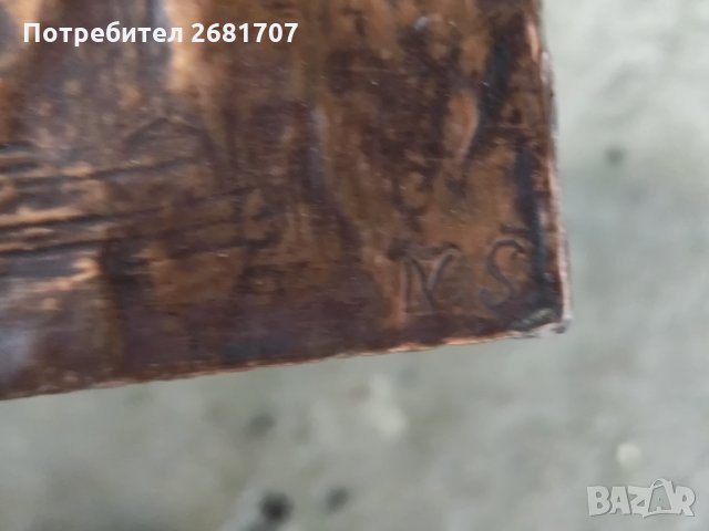 Стара медна картина, снимка 4 - Картини - 34433786