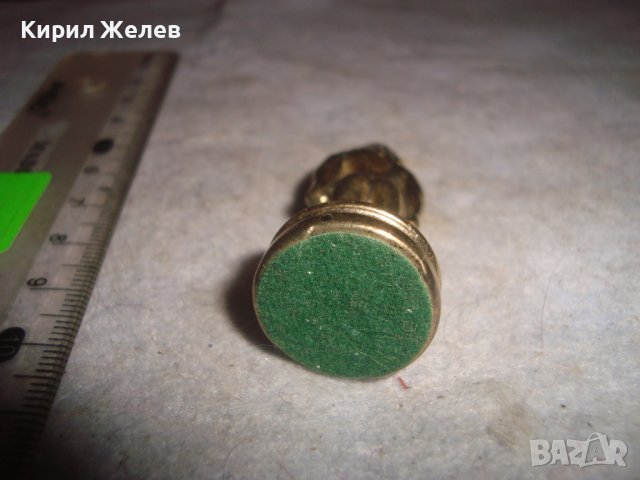 СТАРА ФИГУРКА ОЛОВНО ВОЙНИЧЕ ЕГИПЕТ с ПОЗЛАТА РЯДКО за КОЛЕКЦИЯ ФИГУРА от ШАХ 27396, снимка 4 - Колекции - 38139139