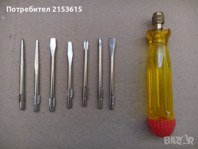 GEDORE ГЕДОРЕ ОТВЕРТКА С 7 НАКРАЙНИКА БИДОВЕ , снимка 1