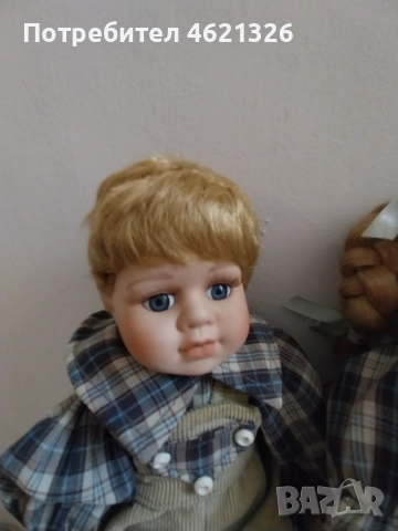 Винтидж немски порцеланови кукли близнаци като ново, снимка 7 - Декорация за дома - 52155896