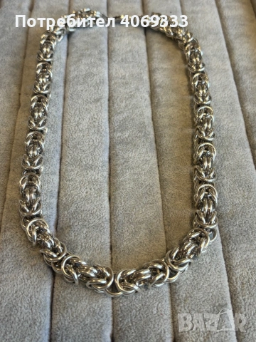 Сребърен ланец 105гр проба 925, снимка 7 - Колиета, медальони, синджири - 54247011