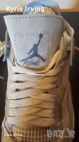 Маратонки Air Jordan 4 Off White SP sail Nike basketball NBA, снимка 5 - Спортни обувки - 56139985