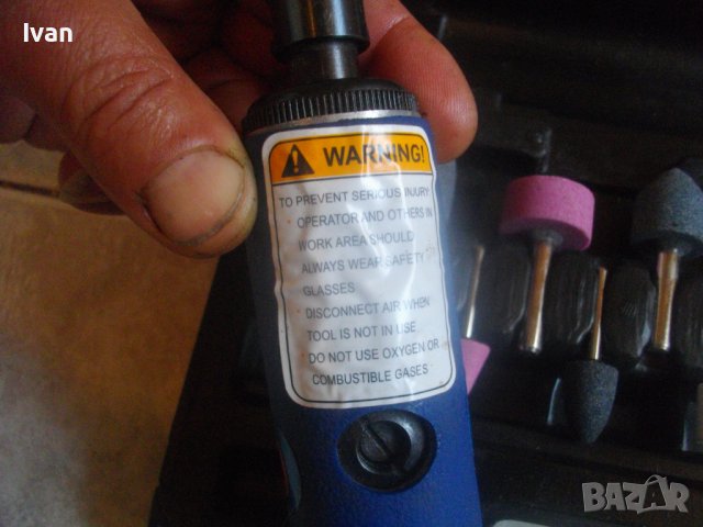 ф6мм-Нов Пневматичен Прав Шлайф-Белгия-VOS-Комплект С Компоненти-12 Части, снимка 9 - Други инструменти - 36760972