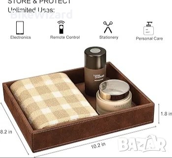SITHON Pocket Emptier Кожена кутия за съхранение на аксесоари/ бижута НОВА, снимка 1 - Други - 42756051