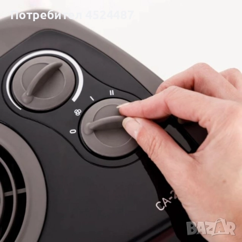 Вентилаторна печка Taurus CA-2400 – вентилаторен отоплител 2400W с 2 степени на мощност, снимка 2 - Отоплителни печки - 51601722