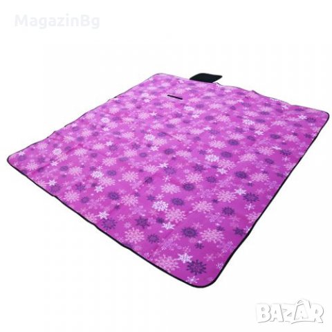 Постелка за пикник мах, къмпинг или палатка с размери 200х200 см нова Водоустойчива основа от EPE, к