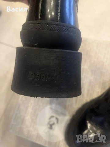 Черни кожени  стилни ботуши, снимка 6 - Дамски ботуши - 52683510