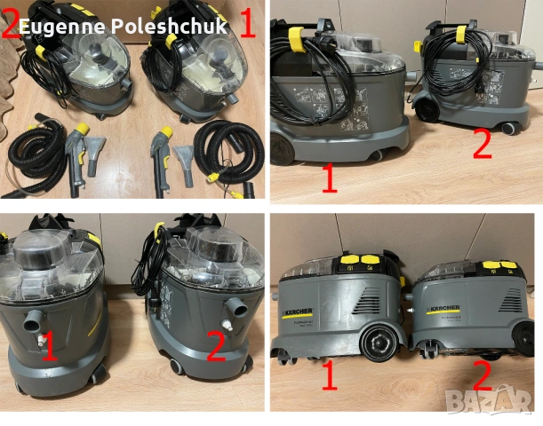 Продавам прахосмукачка-екстрактор Karcher Puzzi 8/1 С. 2 броя, снимка 3 - Прахосмукачки - 54003598