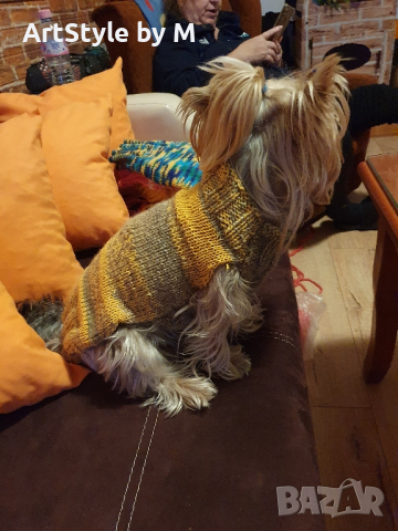 Плетени дрешки за кучета М размер, снимка 8 - За кучета - 44590339