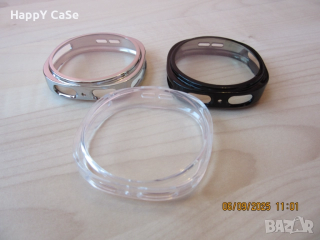 Samsung Galaxy Watch 8 / 7 / FE / Мек TPU силиконов кейс с протектор, снимка 13 - Смарт гривни - 46791166