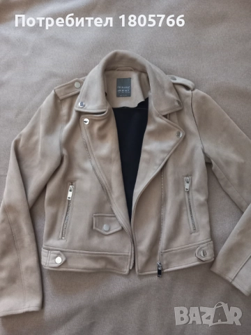 Късо яке велур, снимка 2 - Якета - 52953795