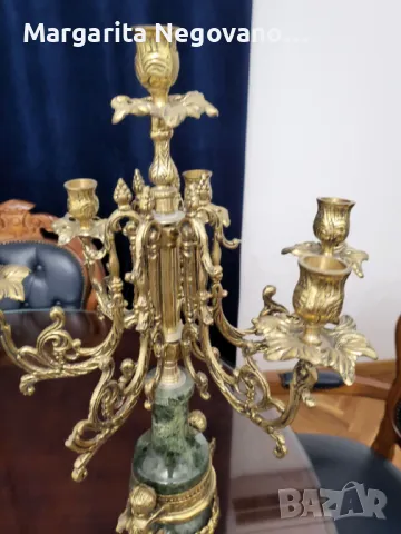 СВЕЩНИК СТИЛ ,,БАРОК'', снимка 3 - Антикварни и старинни предмети - 43104812
