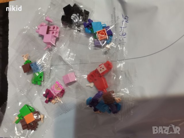 8 бр фигурки СЕТ за Лего конструктор Minecraft Майнкрафт, снимка 3 - Конструктори - 29296587