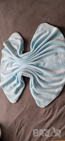 Бебешко одеяло, синьо, плюш, без следи от употреба 