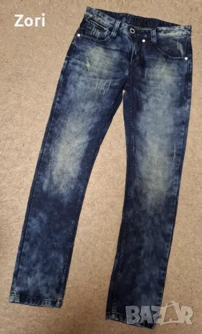 СТРАХОТНИ мъжки дънки с изтъркан и накъсан ефект, снимка 1