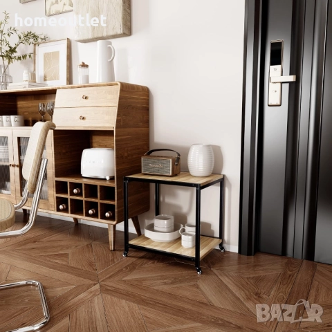 ПРОМОЦИЯ Мултифункционална масичка на колела с място за съхранение PADMA HOUSE SZCJ-20401-WA, снимка 2 - Маси - 52722003