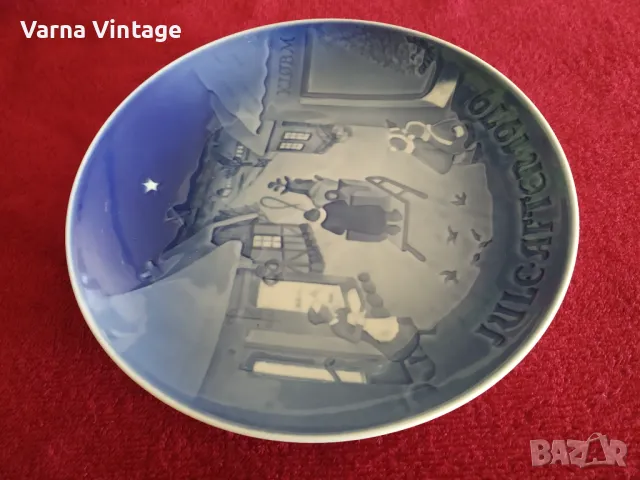 Колекционерска порцеланова чиния JULE AFTER 1979. Copenhagen Porcelain Дания. марк., снимка 4 - Колекции - 48516112