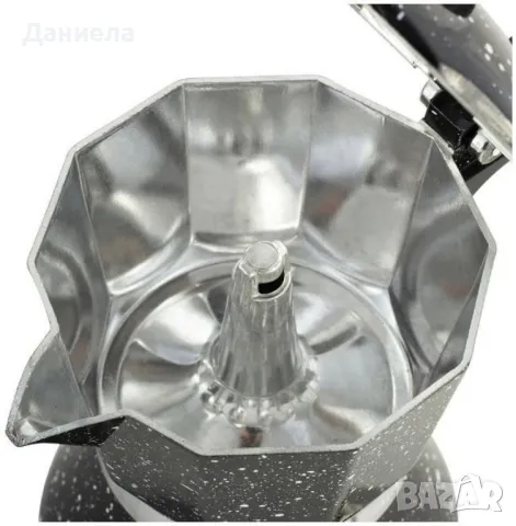 Кубинска кафеварка Bohmann, Алуминий, Черен меланж, снимка 4 - Други - 50355831