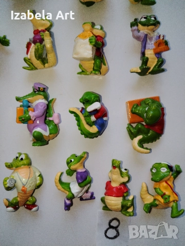 21бр фигури Kinder КРОКОДИЛИ/стари Киндер играчки от шоколадови яйца , снимка 5 - Колекции - 52022180
