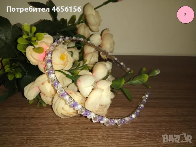 Диадеми с перли и кристали 4 €, снимка 2 - Аксесоари за коса - 56543709