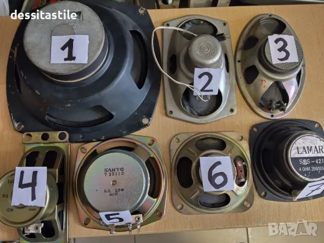 Работещи говорители с различни повреди 7 бр., снимка 2 - Тонколони - 37524775