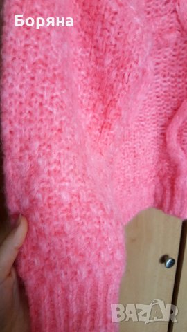 Намален - Разкошен бебешко розов пуловер MANGO , снимка 6 - Блузи с дълъг ръкав и пуловери - 34359032
