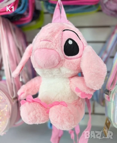 Плюшена 3D раница Лило и Стич, Lilo Stitch чанта, снимка 2 - Плюшени играчки - 50812367