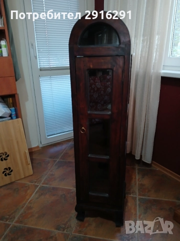  Продава се дървена витрина,125/29, подходяща за подреждане на красоти, снимка 4 - Антикварни и старинни предмети - 52151601