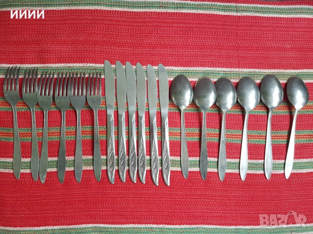 Японски прибори нож вилица лъжица 18 бр, снимка 2 - Прибори за хранене, готвене и сервиране - 52342398