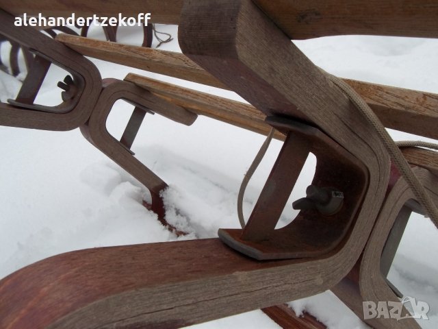 Дървена шейна шейни ретро, снимка 12 - Зимни спортове - 31068789