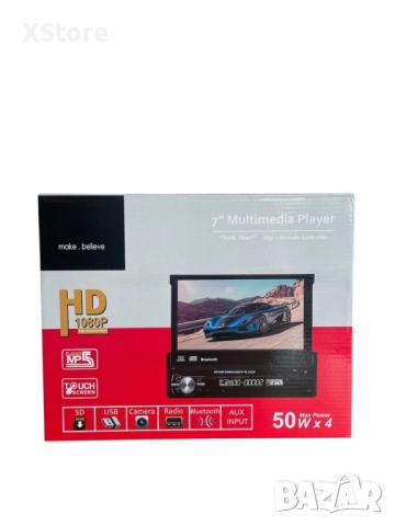 Мултимедия MOSFET 50W x 4, 7" TFT с Bluetooth, GPS, SD, USB и управление от волана, снимка 7 - Аксесоари и консумативи - 52446356