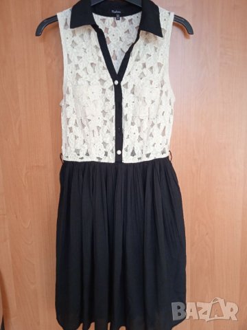 Рокля плисе и дантела, снимка 1