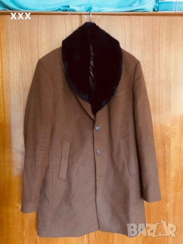 Мъжки палто с яка, снимка 8 - Палта - 52516853